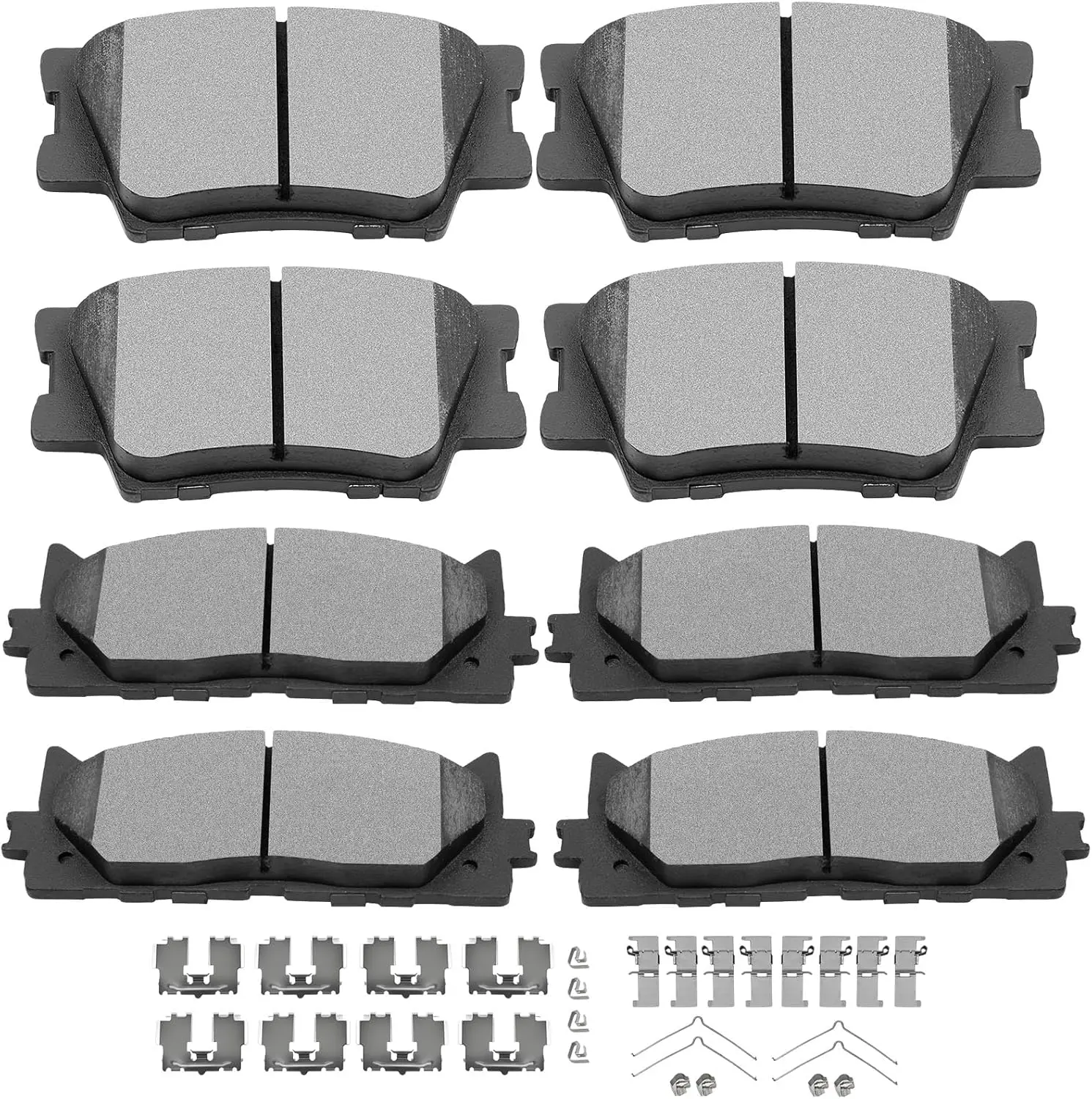 

Ceramic Front Rear Disc Brake Pad Set Compatible with Lexus ES300h ES350 Toyota Avalon Camry 2007-2018