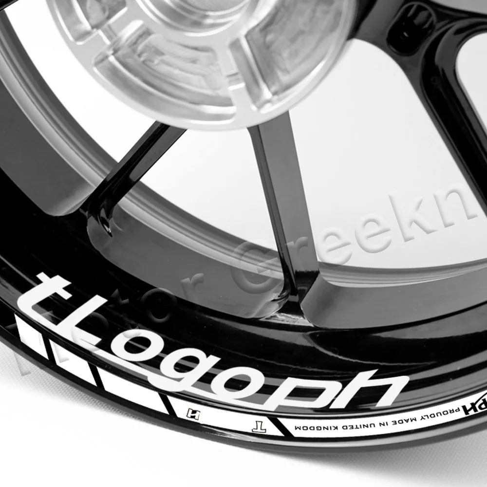 Etiqueta reflexiva da roda da motocicleta, Decal Rim, Stripe Acessórios para Trident 660 Speed Street Triple 675 900 1050 1200