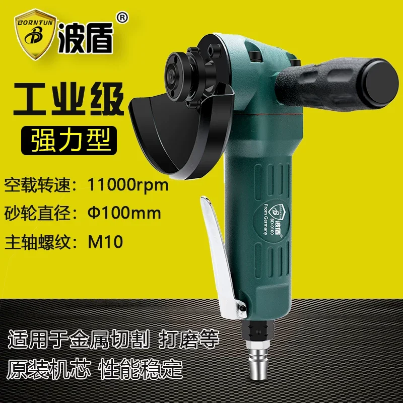 Bodun Industrial Grade Pneumatic Angle Grinder, Angle Polishing Machine, Air-Powered Grinding Wheel Machine, Polishing Machine Bd-0100