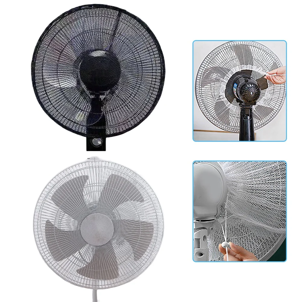 1pc 40-50cm Fan Dust Cover Anti-Pinch Hand Protection Mesh Cover Protection Net Full Cover Floor Table Fan Mesh Cover