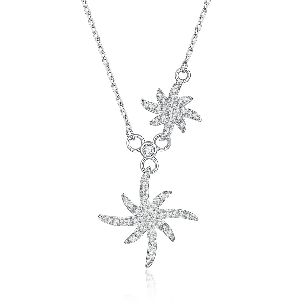 D Color Full Diamond Moissanite Pendant Necklace S925 Sterling Silver Necklace for Woman Birthday Party Jewelry Gift