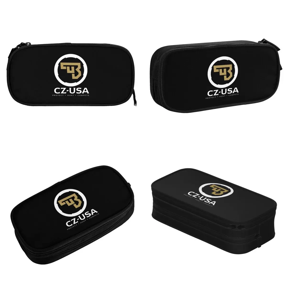 CZ-USA Logo Firearms Pencil Cases Cute Ceska Zbrojovka Pen Holder Bags for Student Big Capacity Students School Gift Pencilcases