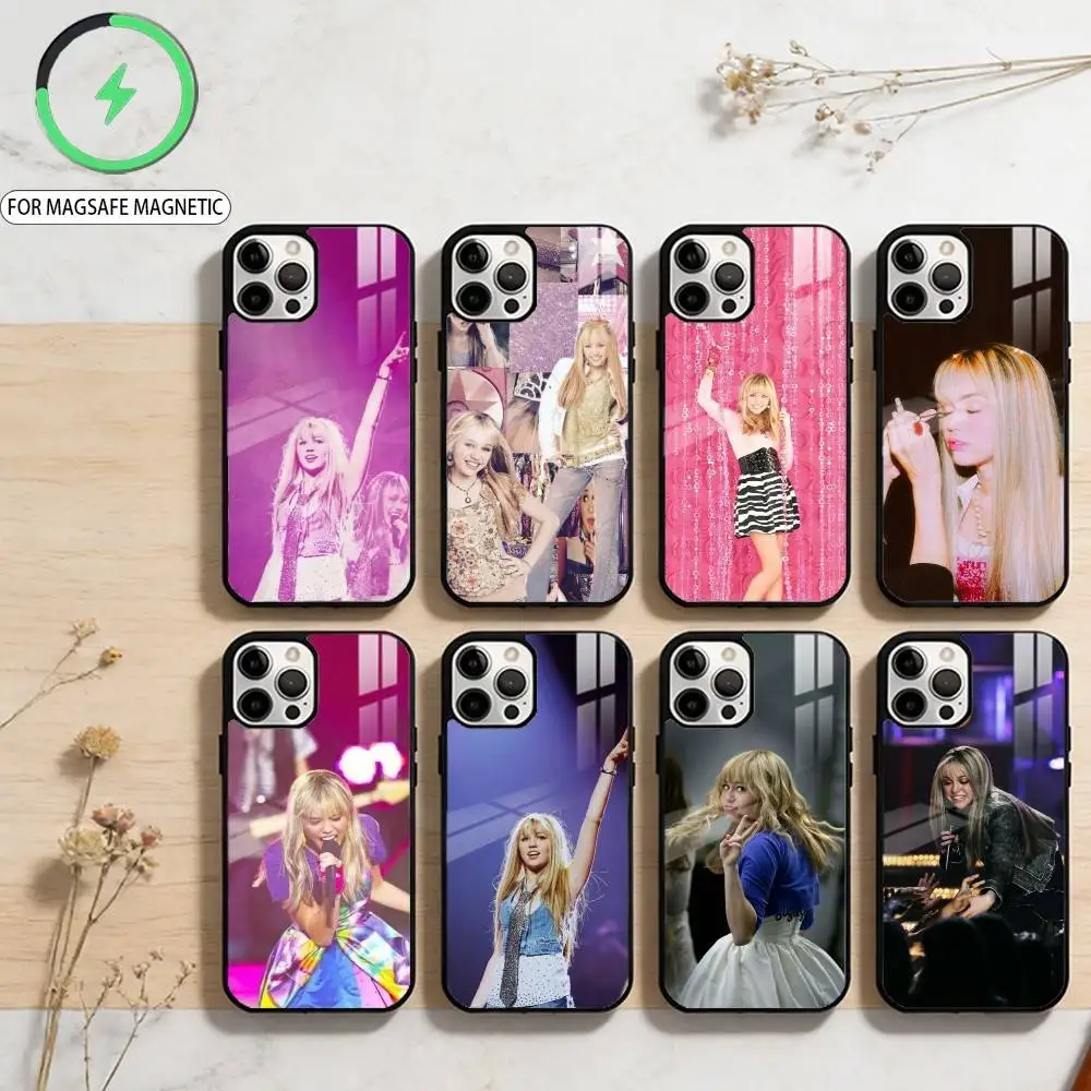 FUNNY H-HannahS M-Montana  Phone Case For iPhone17,16,15,14,13,12,11 Plus,Pro Max Magnetic For Magsafe Wireless Charging