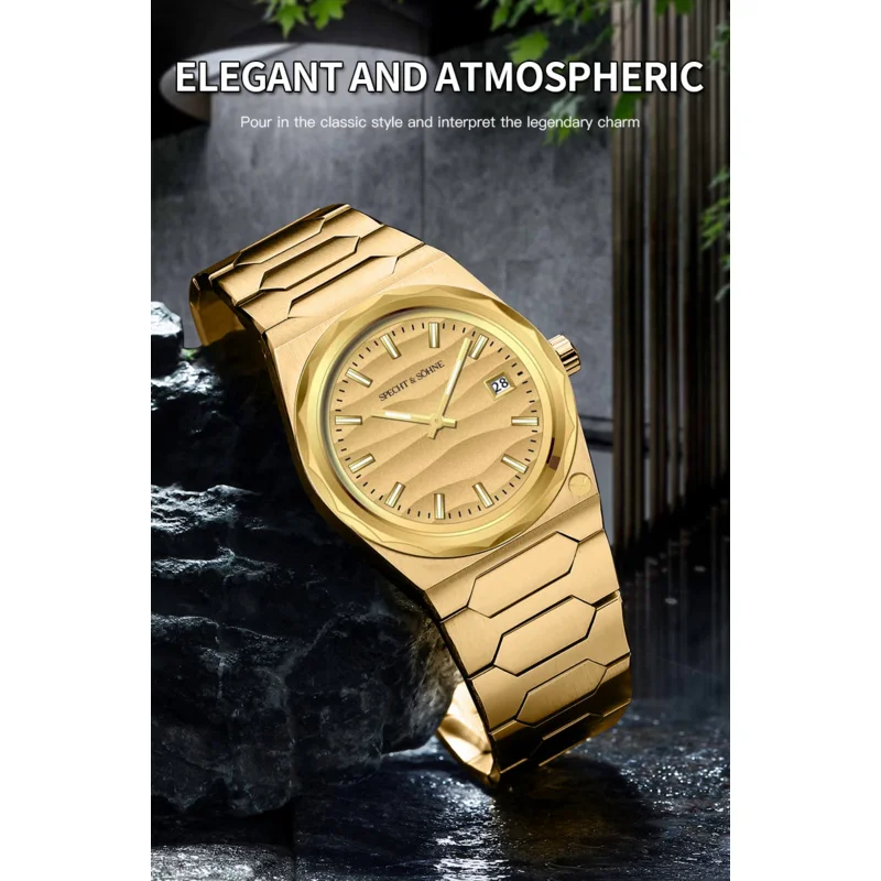 Dropshipping 2024 Best Selling Products Wristwatches For Men 316L Stainless Steel 37MM Male Quartz Sports Watches 50M Waterproof