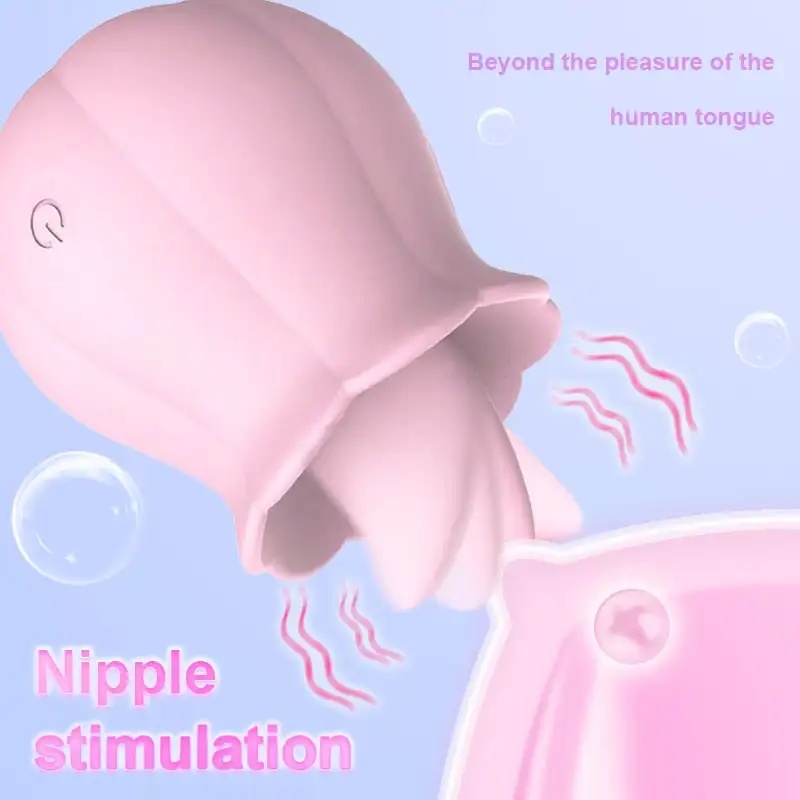 البظر لعق اللسان لعبة الجنس الوردي هزاز محفز للنساء G-بقعة هزاز اللعب مع أنثى البظر الحلمة هزاز 18 + #2