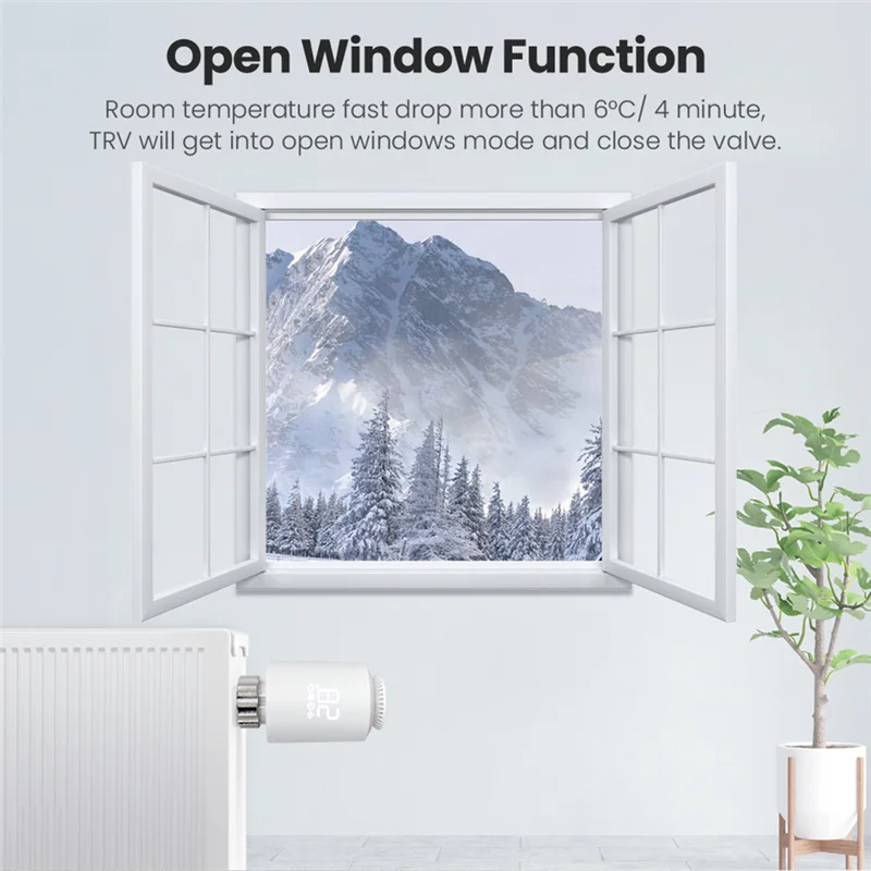 F-3C Tuya Zigbee termostato radiador actuador inteligente TRV válvula termostática controlador de temperatura PC blanco para Alexa Google Home