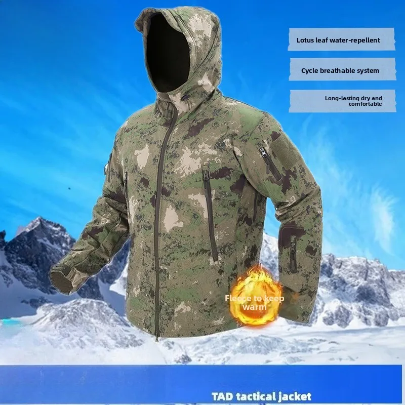 Nueva chaqueta Softshell para hombre, impermeable, polar, táctica, deportes al aire libre, Camping, abrigo de entrenamiento militar