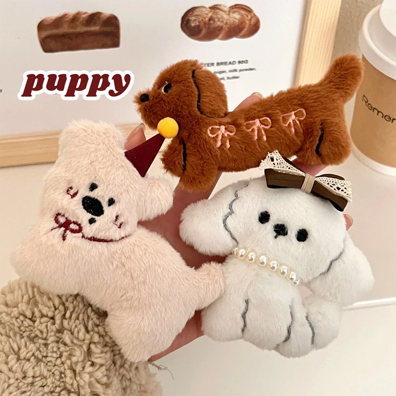 Simpatico cartone animato salsiccia cucciolo fermaglio per capelli accessorio per capelli Kawaii per donne ragazze fermaglio per capelli versatile moda fermaglio per capelli spezzato regali