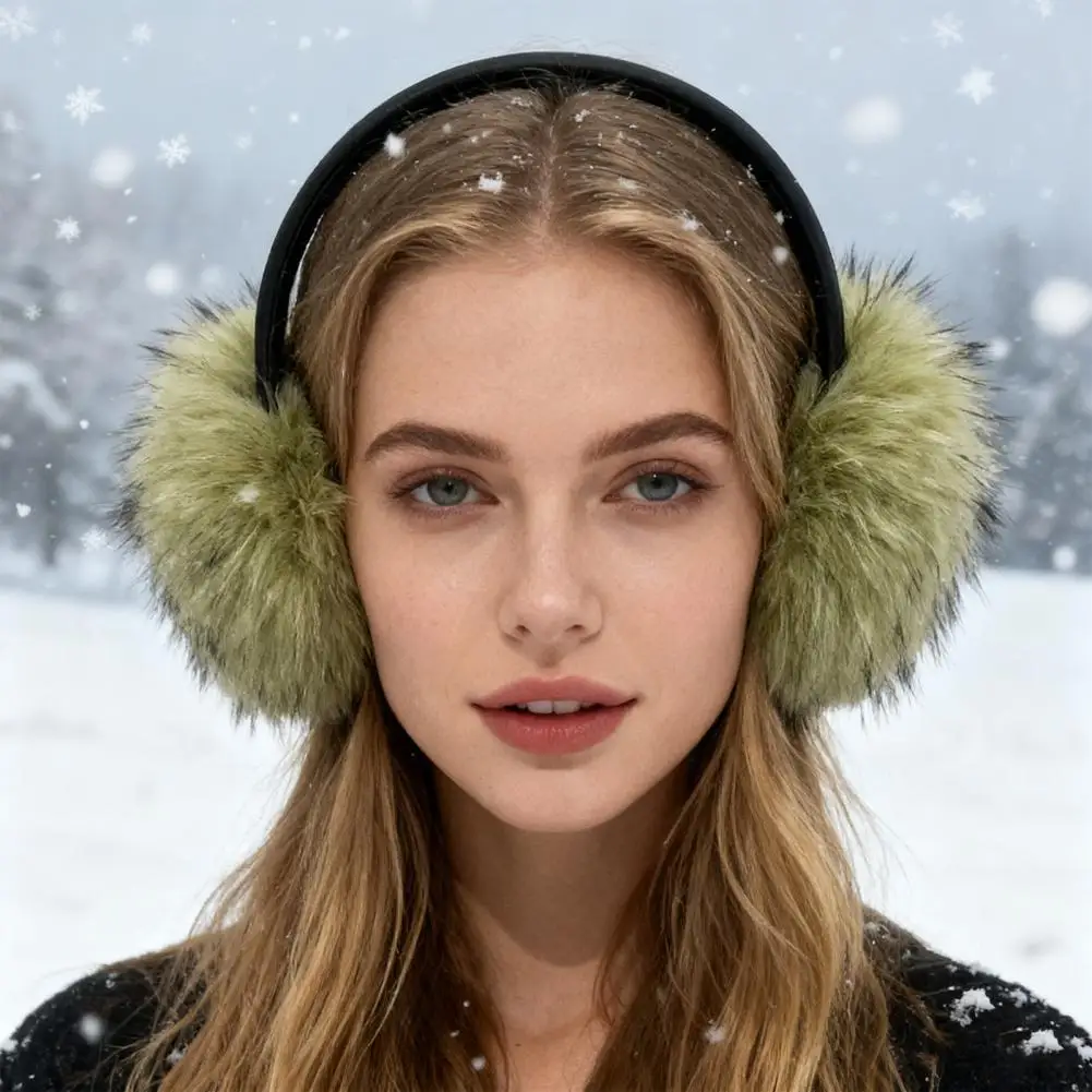 لينة أفخم الأذن دفئا شتاء دافئ للنساء الرجال الموضة بلون الأذن رفرف في الهواء الطلق حماية الباردة غطاء للأذنين غطاء للأذن #3