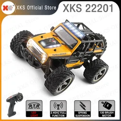 Wltoys XKS 22201 RC Car 1/22 2WD modele pojazdów Propotional 2.4G sterowanie Withe W/Light Off-Road Climb zdalnie sterowana ciężarówka zabawka dla dzieci prezent