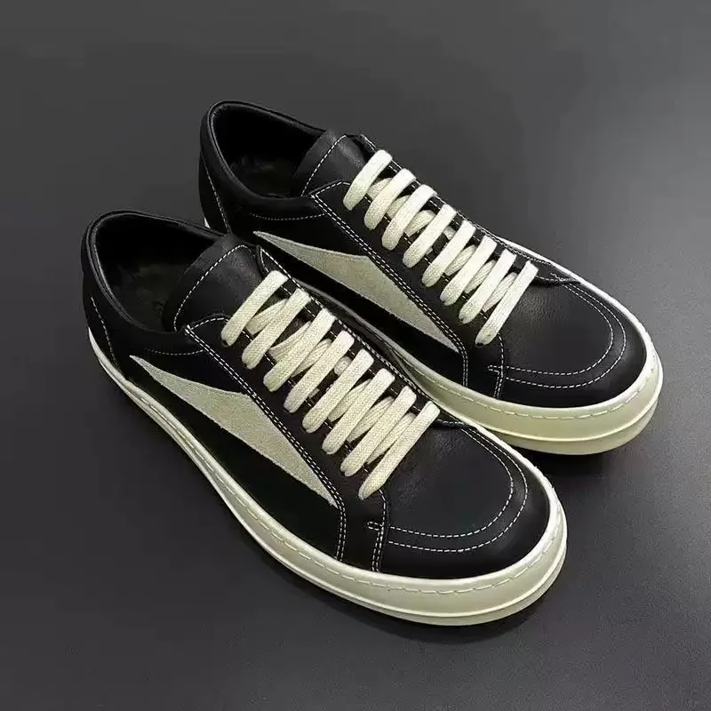 أحذية RO للرجال من الجلد كاجوال أحذية سميكة سوليد أحذية رجالية عصرية أحذية رجالية قابلة للتنفس أحذية لزيادة الارتفاع #3