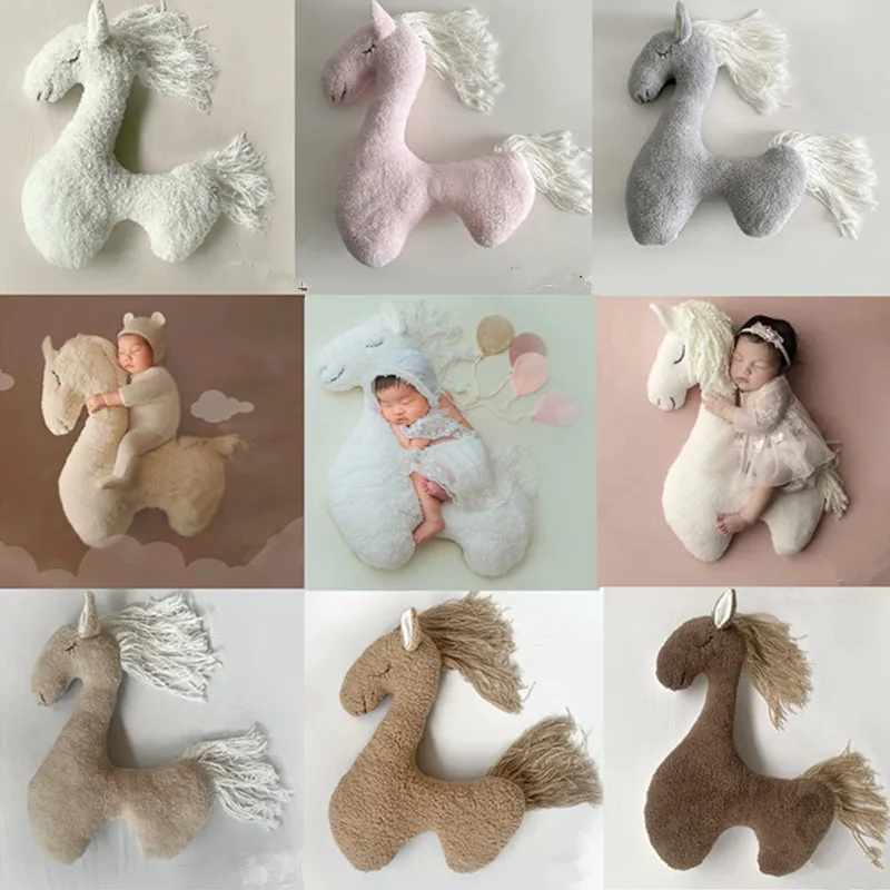 

Newborn Baby Photography Props Posing Pillow Animal Horse Modeling Cushion Photo Prop Backdrops Photo Studio Photography Mat