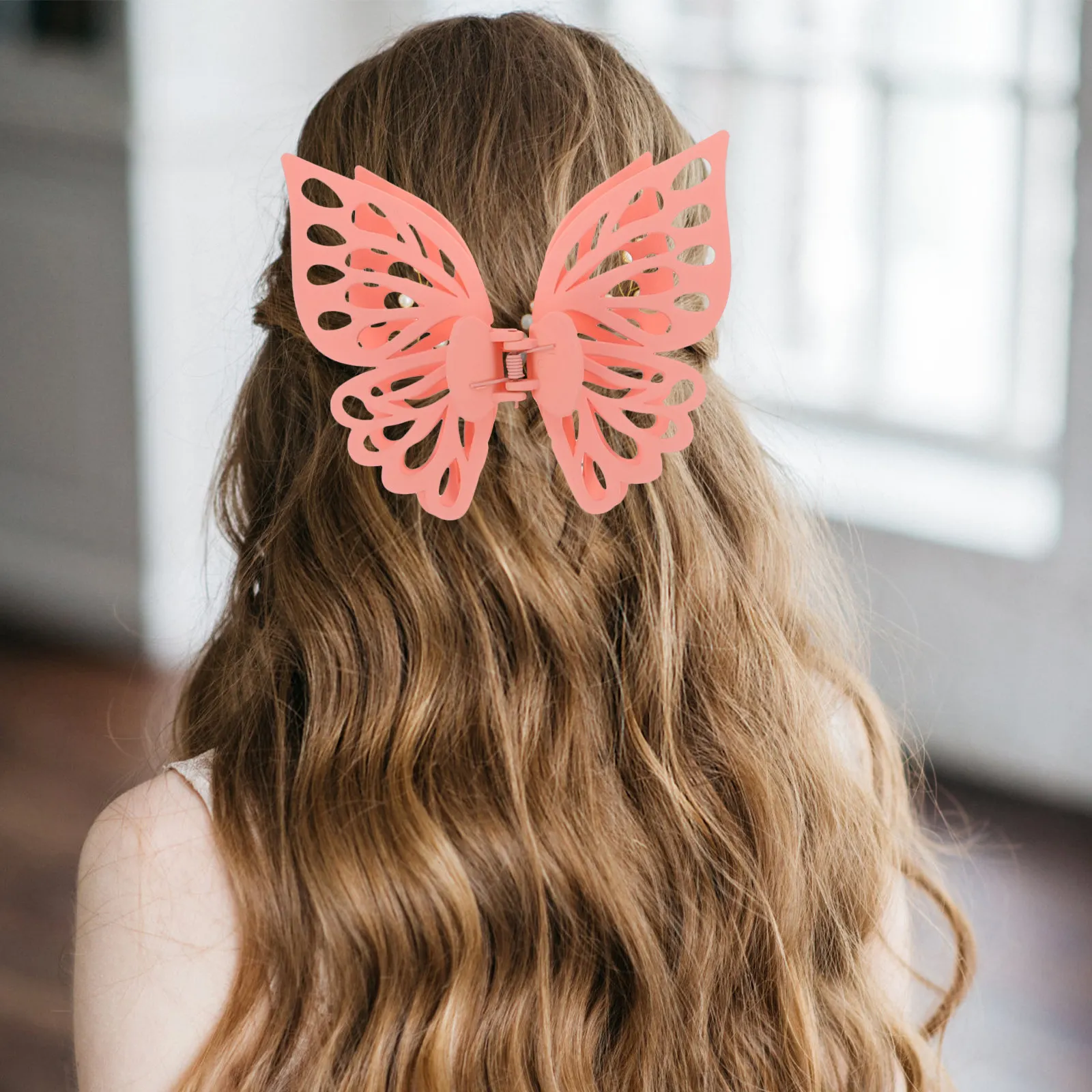 

8pcs Hair Clips Barrettes Matte Thick Elegant Women Party Wedding Prom Jaw Large Claws Hairpins Accessories