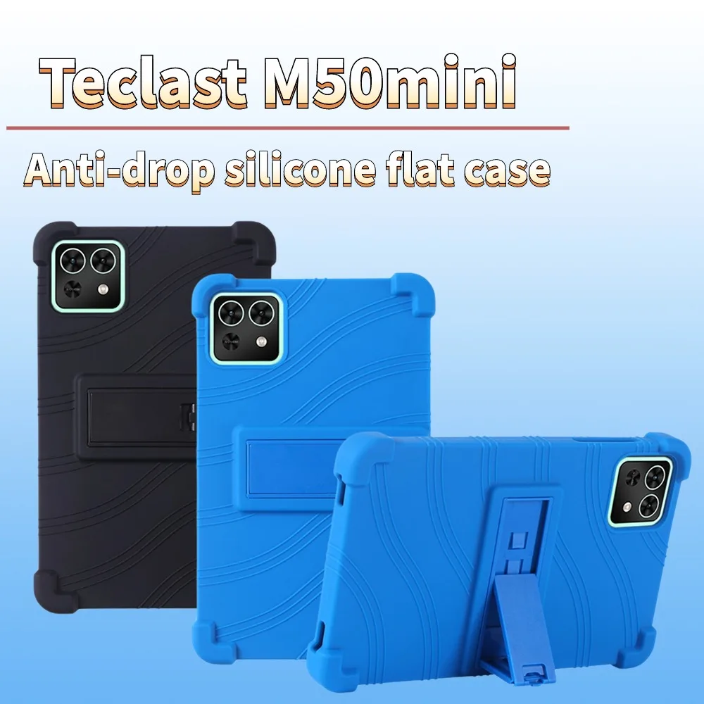 4 Thicken Cornors Silicone Cover with Kickstand For Teclast M50mini Kid Case 8.7