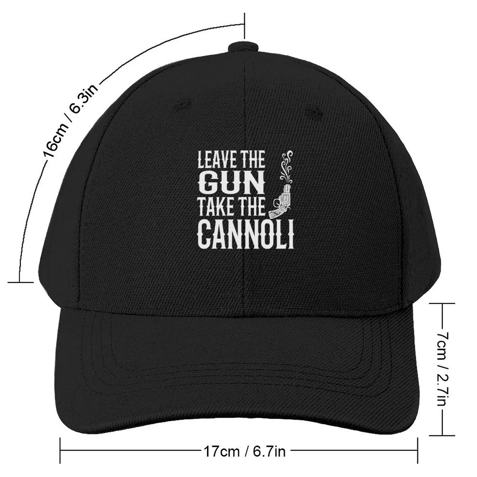 Leave The Gun, Take The Cannoli Funny Gangster quote Baseball Cap Visor cute Beach Outing Hats For Women Men's