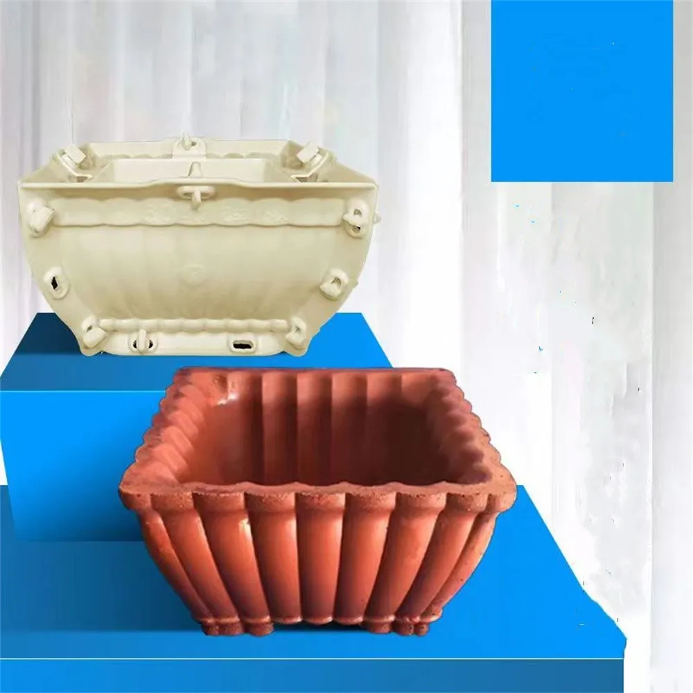 Plastic Bonsai Abrasives Rectangular Flower Pot Mould New Cement Thickened King Oval Rectangular Mould