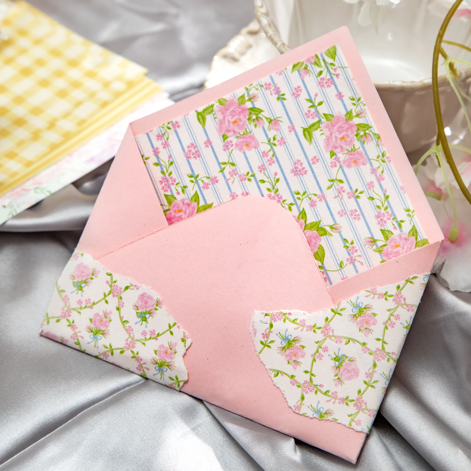 50 ورقة خمر نمط الأزهار المواد ورقة DIY بها بنفسك سكرابوكينغ ديكور ورق الحرف الكولاج غير المرغوب فيه مجلة جماليات القرطاسية #6