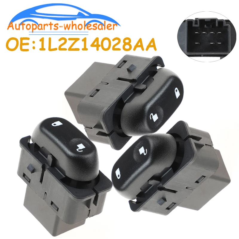 Interruptor de Control de cerradura de puerta de coche 1L2Z-14028-AA 1L2Z14028AA para Ford F150 F250 F350 F450 F550 Excursion Explorer Mercury Mountaineer