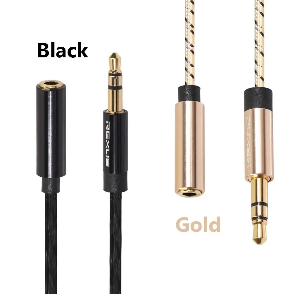Gold Plated Plug 3.5mm Jack Earphone Aux Cord Audio Extension Cable Extender Male to Female For PC Laptop Phone Car Speaker