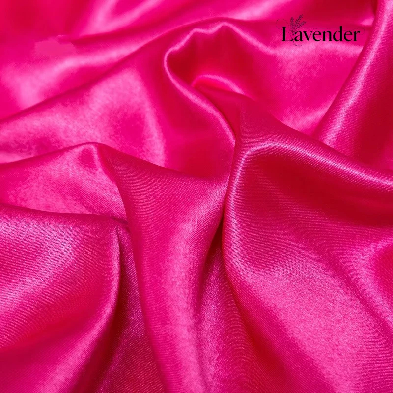 Solid color twill silk fabric surface color Ding DIY gift box packaging Sewing ribbon Inner lining cloth Pillow Home textile
