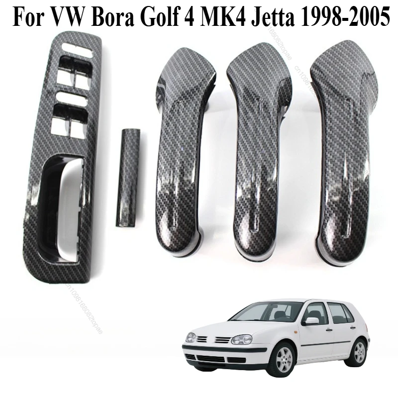 

Carbon Fiber Style Interior Grab Handle Inside door handle door armrest For Volkswagen VW Bora Golf 4 MK4 Jetta 1998-2005