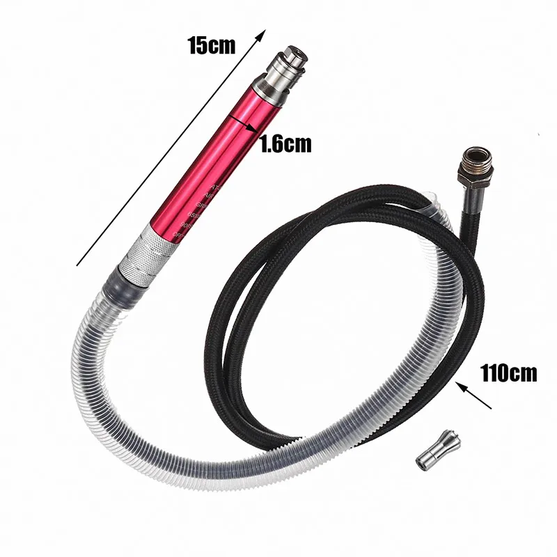 Imagem -02 - Lápis Micro Air Grinder Velocidade Profissional de Corte Polimento de Jóias Madeira Gravura Moagem Ferramenta Pneumática Faça Você Mesmo 65000rpm Conjunto