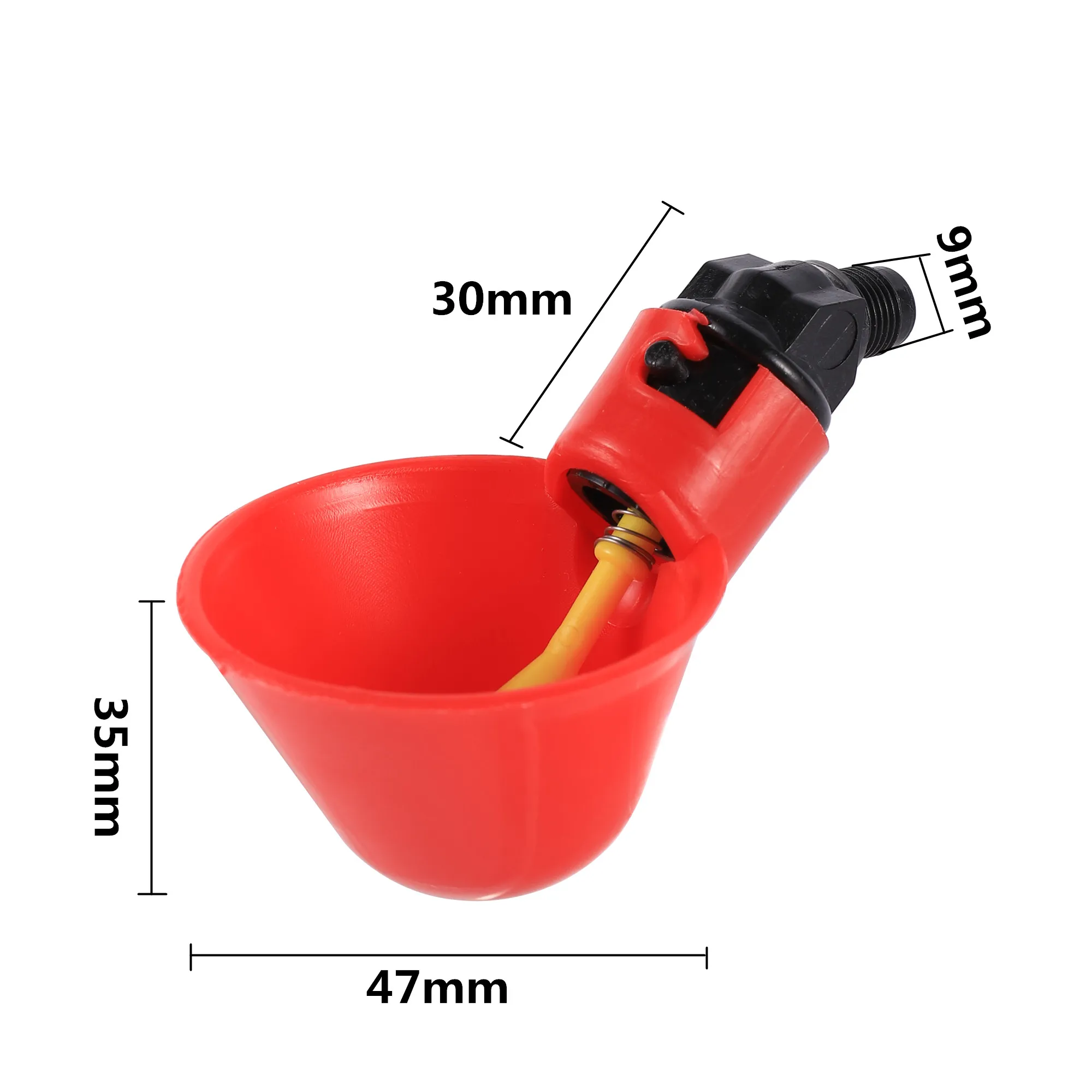 5/50 Pcs Chicken Quail Automatic Drinking Cup 9mm Interface Poultry Bird Drinking Bowl Suitable For Farm Chicken Farm Waterer