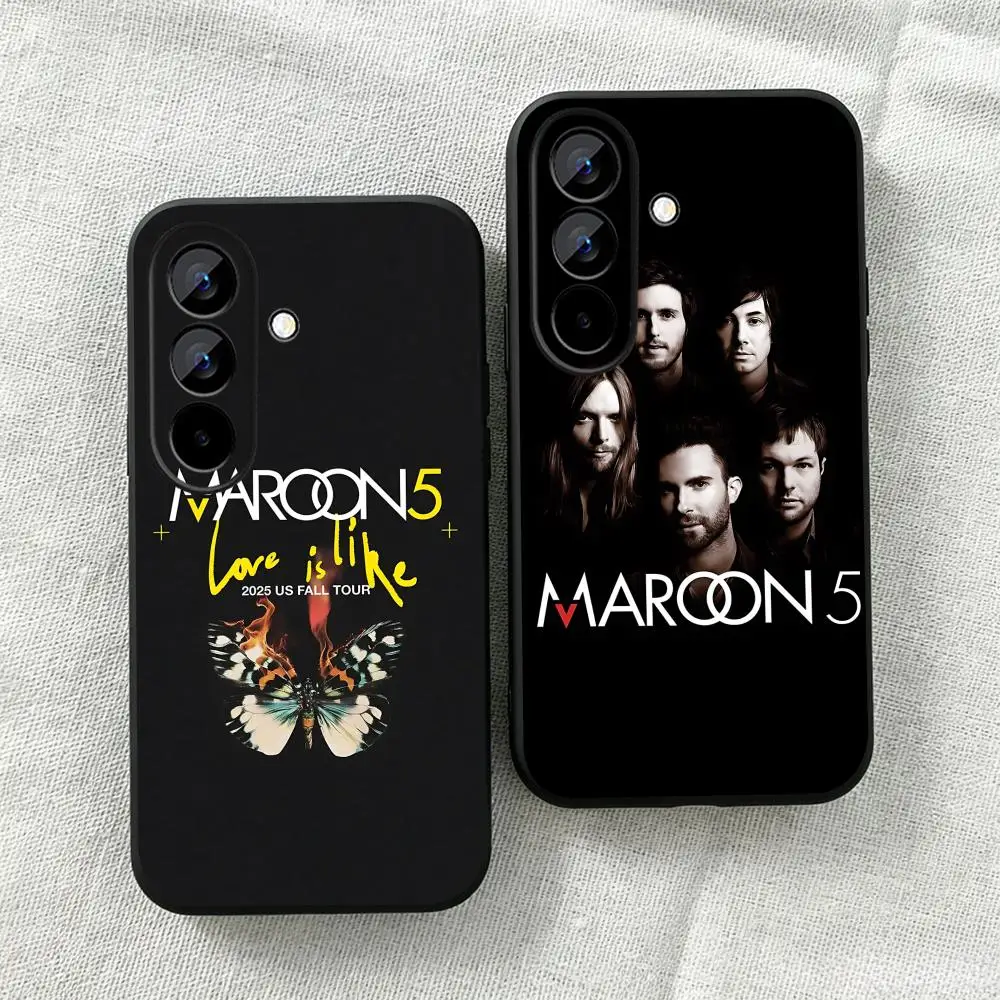 Garage Band Maroon 5 cool Phone Case For Samsung Galaxy A16 A57 A56 A36 A26 A06 A55 A54 A15 A35 Soft Black