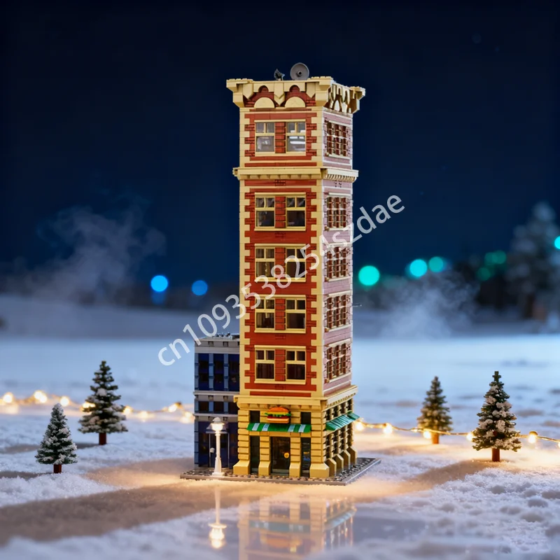 

3963 шт. MOC Brickly Tower, модульная модель, строительные блоки, архитектура, сборная игрушка, сделай сам, идеи рождественских подарков, образование для детей