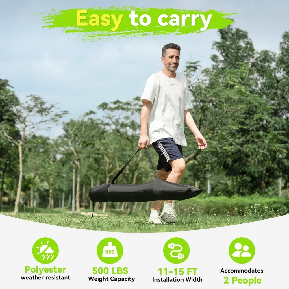 Two-Person Handwoven Rope Hammock with Spreader Bar - Indoor & Outdoor Use for Patio, Backyard (White)