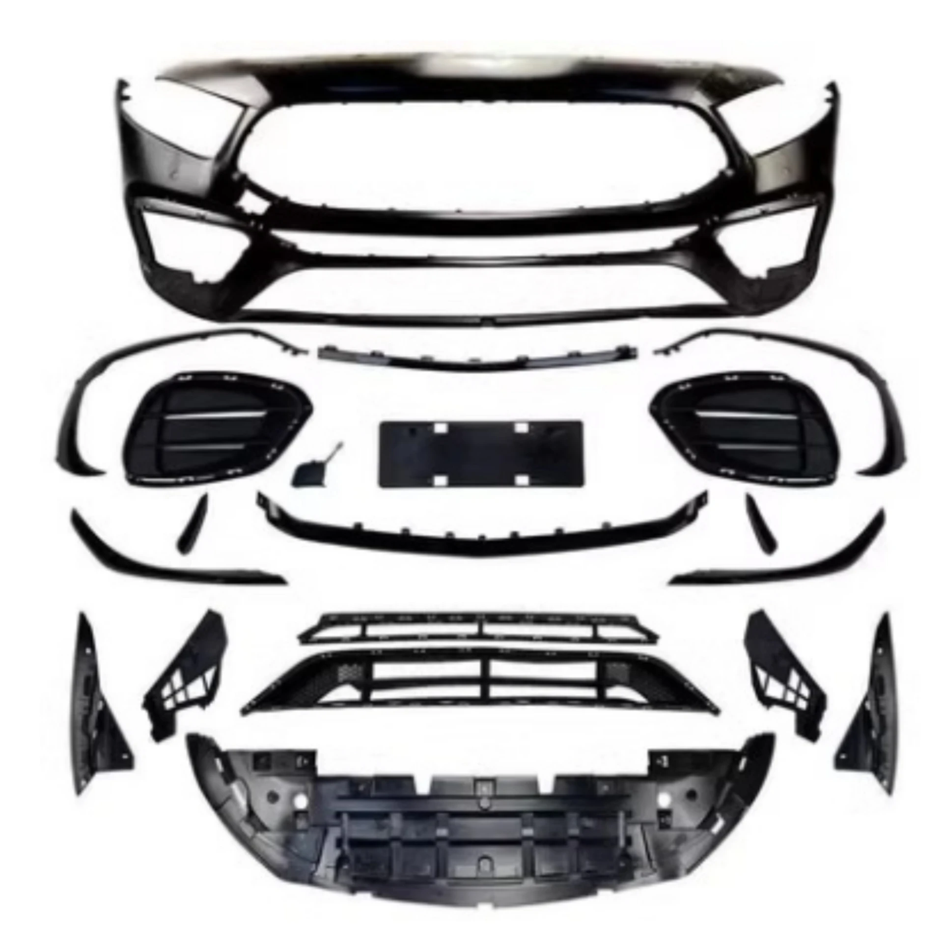 

Body Kit Front Bumper Assembly Grille for Mercedes Benz A-Class W177 A180 A200 A220 A35 A45 Convert AMG Kit Car Accessories