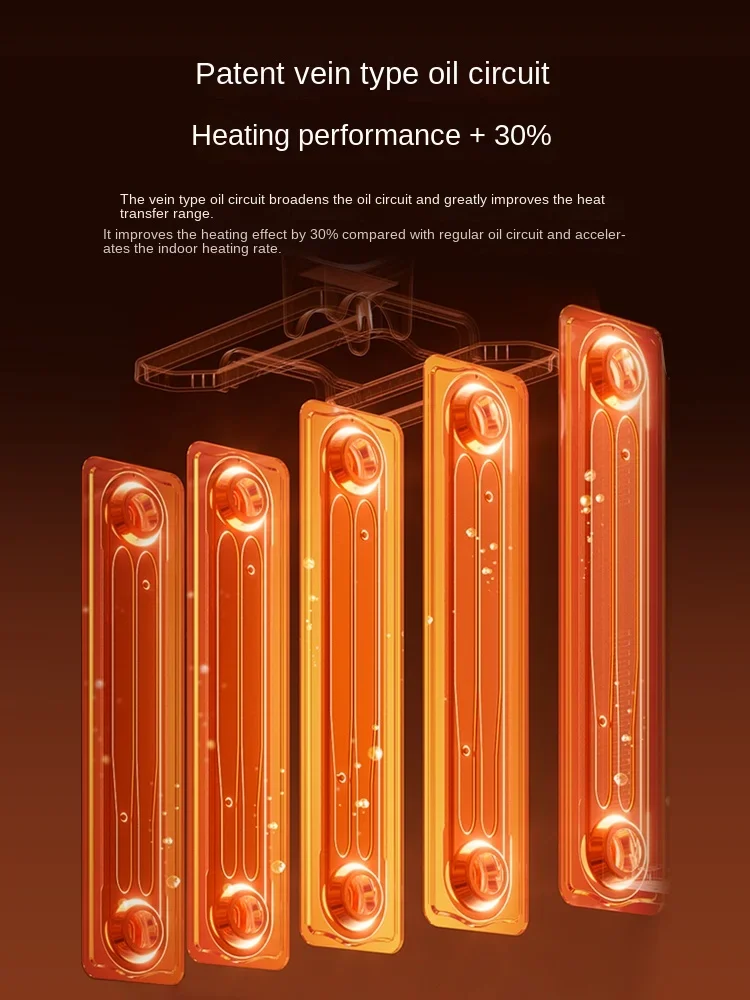 Chauffage à huile à usage domestique, économie d'énergie et d'énergie, grande surface, intérieur, 220V, G123, 13 pièces