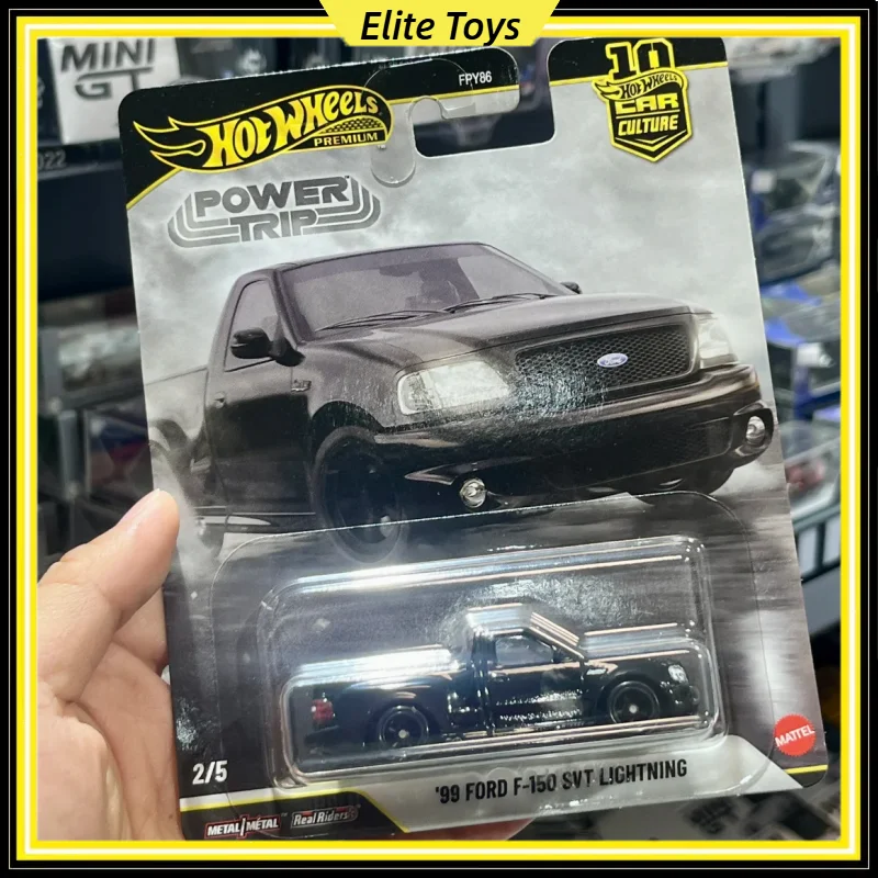 

Hot Wheels Premium Power Trip '99 FORD F-15O SVT LIGHTNING Car Culture 1:64 Diecast Car Model Mattel Collectible Vehicle Toy