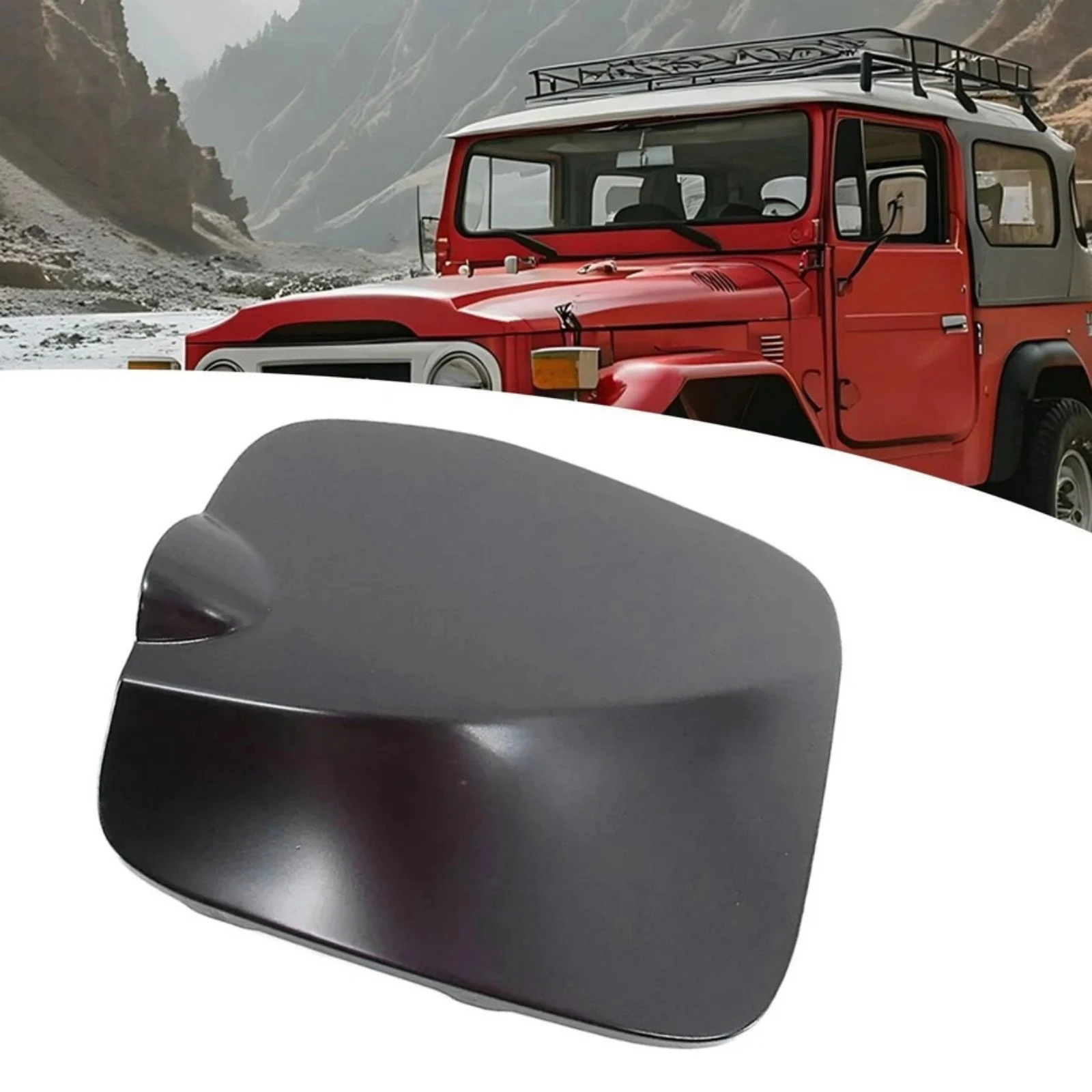 1Pc Vehicle Metal Fuel Filler Door Cover Fit For Toyota Tacoma 5ft Bed 2016-2023 77305-04080 77305-04906 Car Accessories Replace