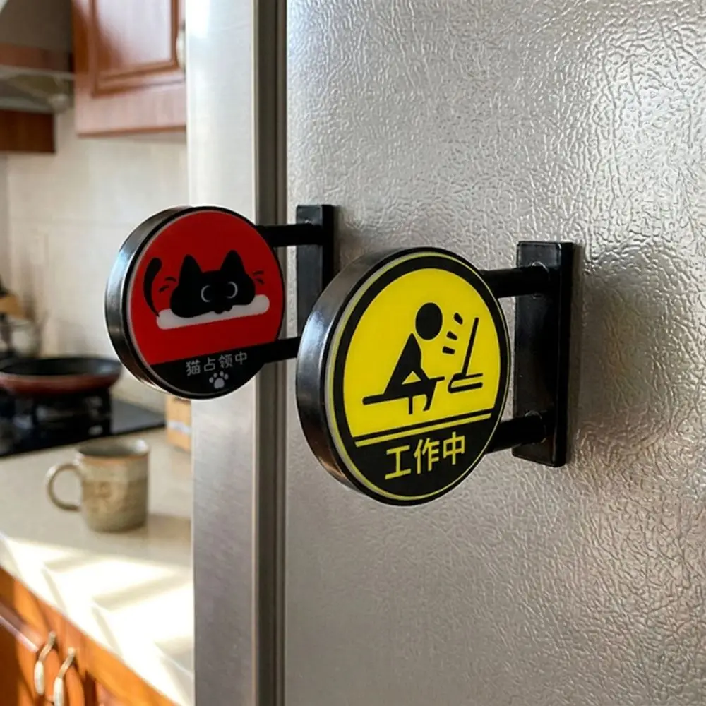 Plastic LED Light Refrigerator Magnet Novelty Energy Saving LED Fridge Magnet Light Sign Mini Vintage Magnetic Base