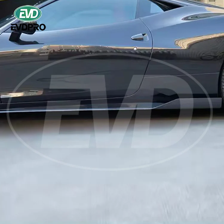 

For Ferrari 458 Italia and Spider 2011-2016 Vel Style Carbon Fiber Side Skirts