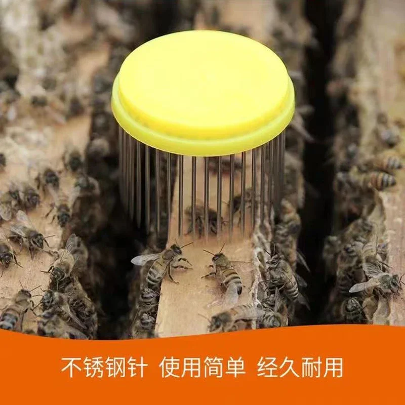 2PCS Beekeeping Queen Bee Cage King Cells Cages Cell Tools Needle Type Steel Catching Catcher Bees Equipment Supplies Apiculture