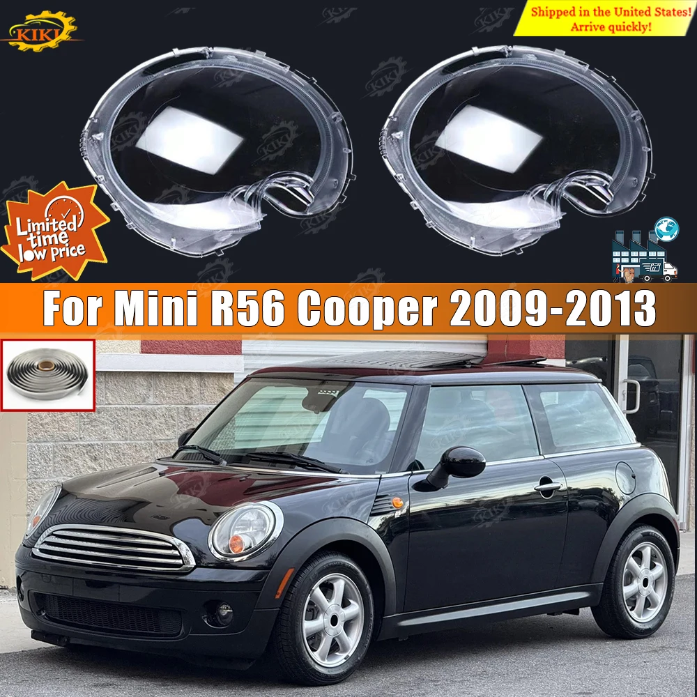 

Car headlight lampshade Fit for Mini R56 Cooper 2009-2013 headlight lamp shell to send rubber strip Auto parts