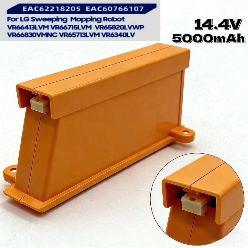 

Надежная сменная батарея емкостью 5000 мАч с увеличенным сроком службы для робота-пылесоса VR66750LVWP AGM30061001 EAC62218205, запчасти для уборки
