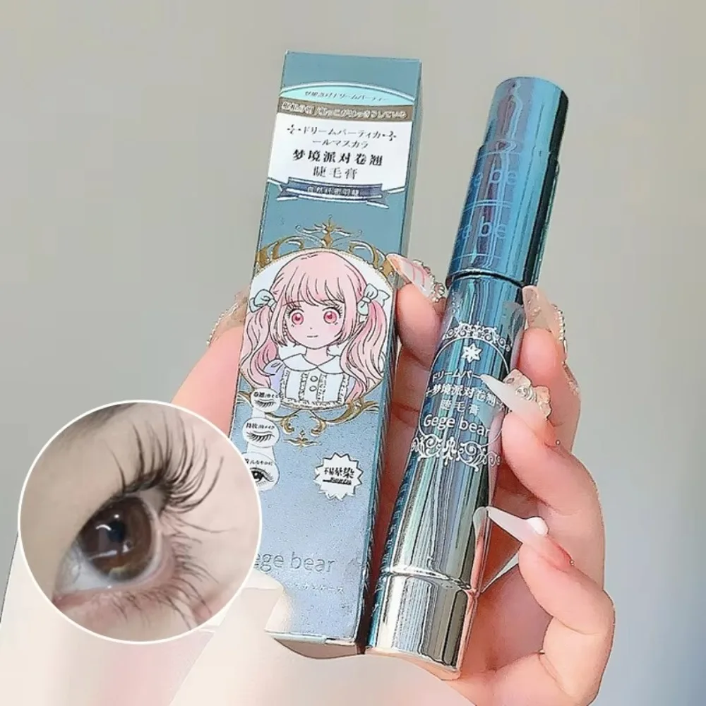 Curly Sun Flower มาสคาร่าตลอดทั้งวันมาสคาร่าฐานไฟเบอร์สีดํา Lash-Lengthening กันน้ําขนตาหนา