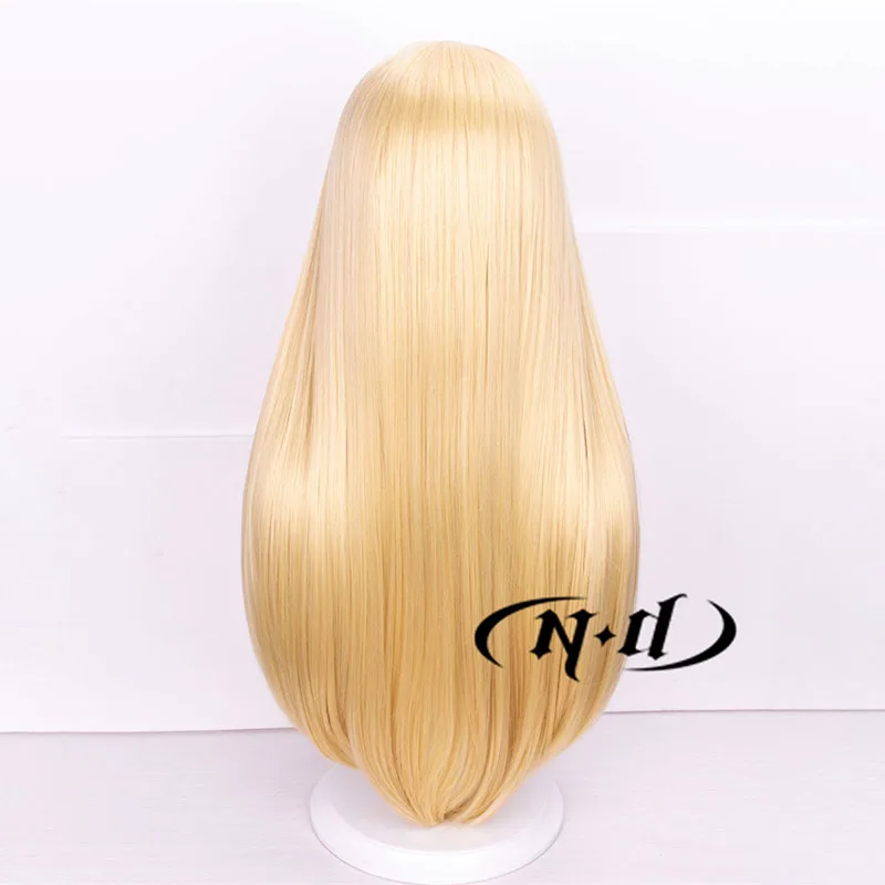 ND Rupee Winter Shopper Cosplay Pruiken Nikke Godin van de Overwinning Cosplay Lang Blond Haar Pruiken voor Game Comic Con Coser Synthetische