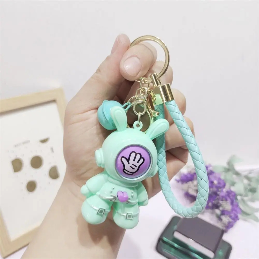 Fashion Funny Finger-guessing Game Keychain Heart Creative Face-changing Keyring Cartoon Keyring Rabbit Pendant Couple