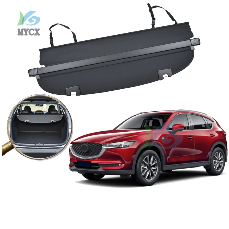 

Car Interior Rear Trunk Cargo Luggage Cover Security Shade Shield Curtain Retractable Cargo Cover For Mazda CX-5 CX5 2013 - 2020