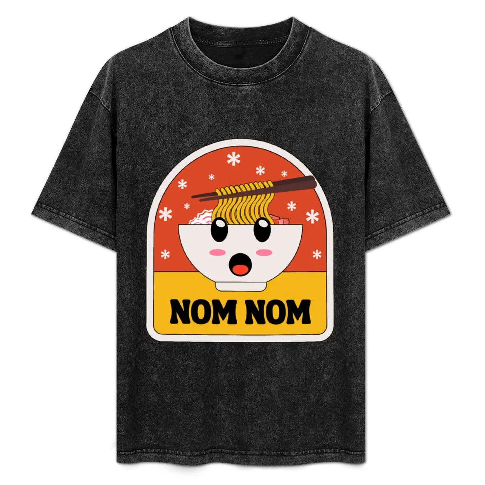

Retro Cute Kawaii Ramen T-Shirt Work Wear Simple Tee Shirt