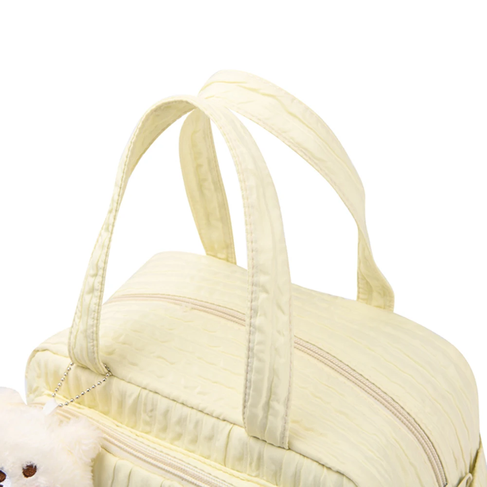 

Mommy Stroller Nappy Bag Portable Cute Cartoon Multi-function Large Capacity Baby Diaper Bags with Pendant Nylon Mom Travel Tote