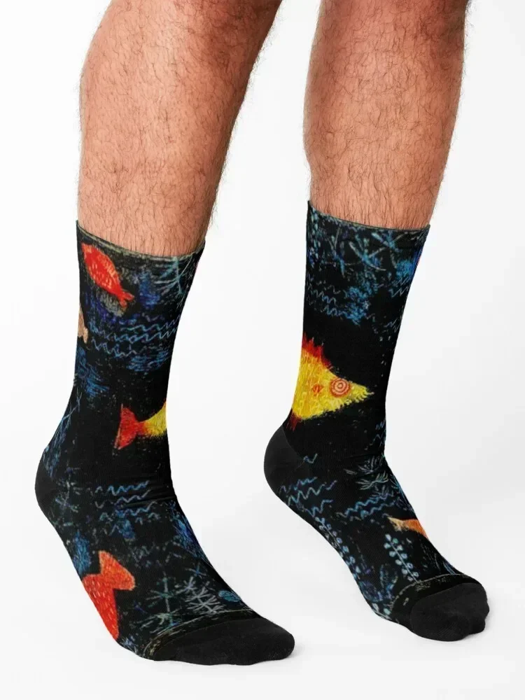 Paul Klee Der Goldfisch - The Goldfish by Klee Socks set Crossfit anti-slip Soccer Man Socks Women's