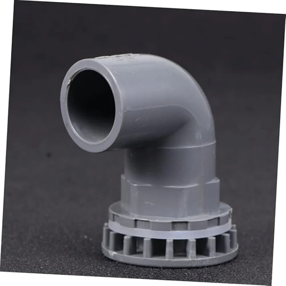for Aquarium Overflow Joints, Garden Irrigation Inlet/Outlet Drain FittingBlack PVC Pipe 90° Elbow Connector - Thicken,