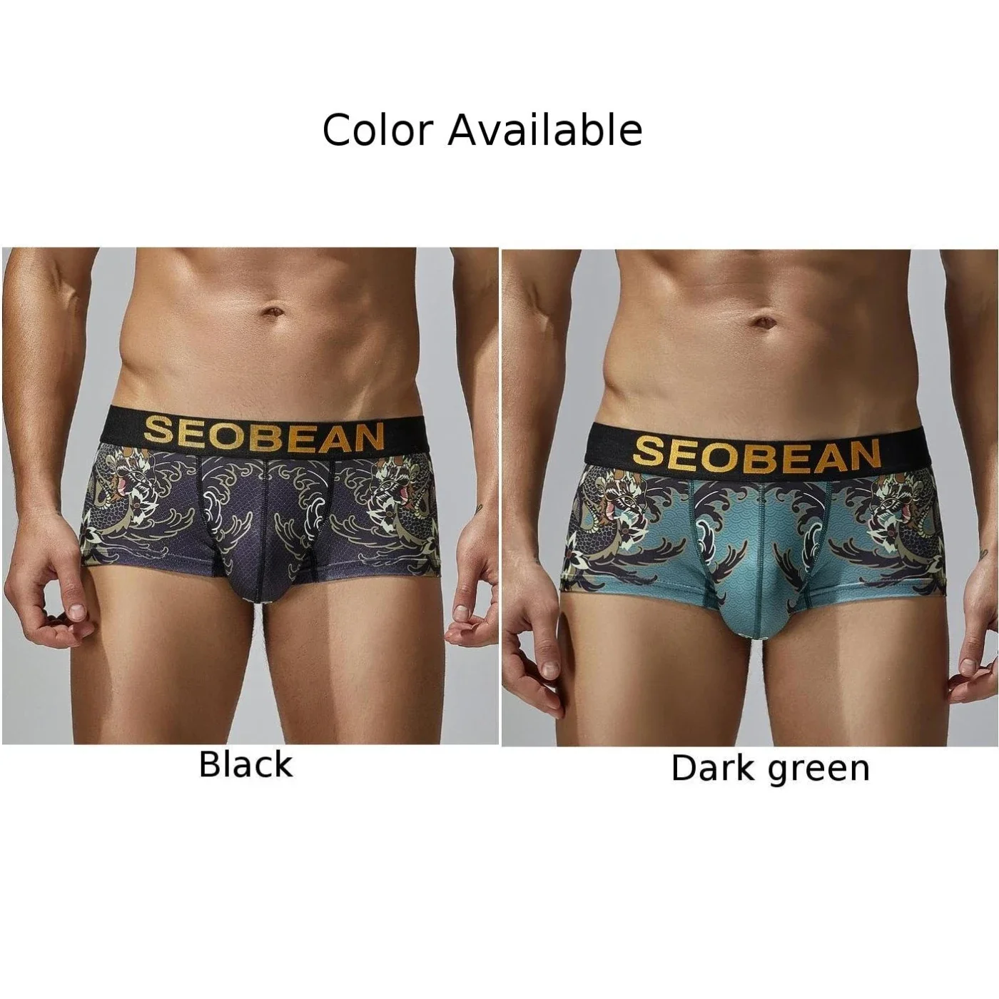 Mens Low Rise Ice Silk Letter Briefs Underwear Trunks U Convex Pouch Bulge Underpants Bottom Breathable Male Shorts