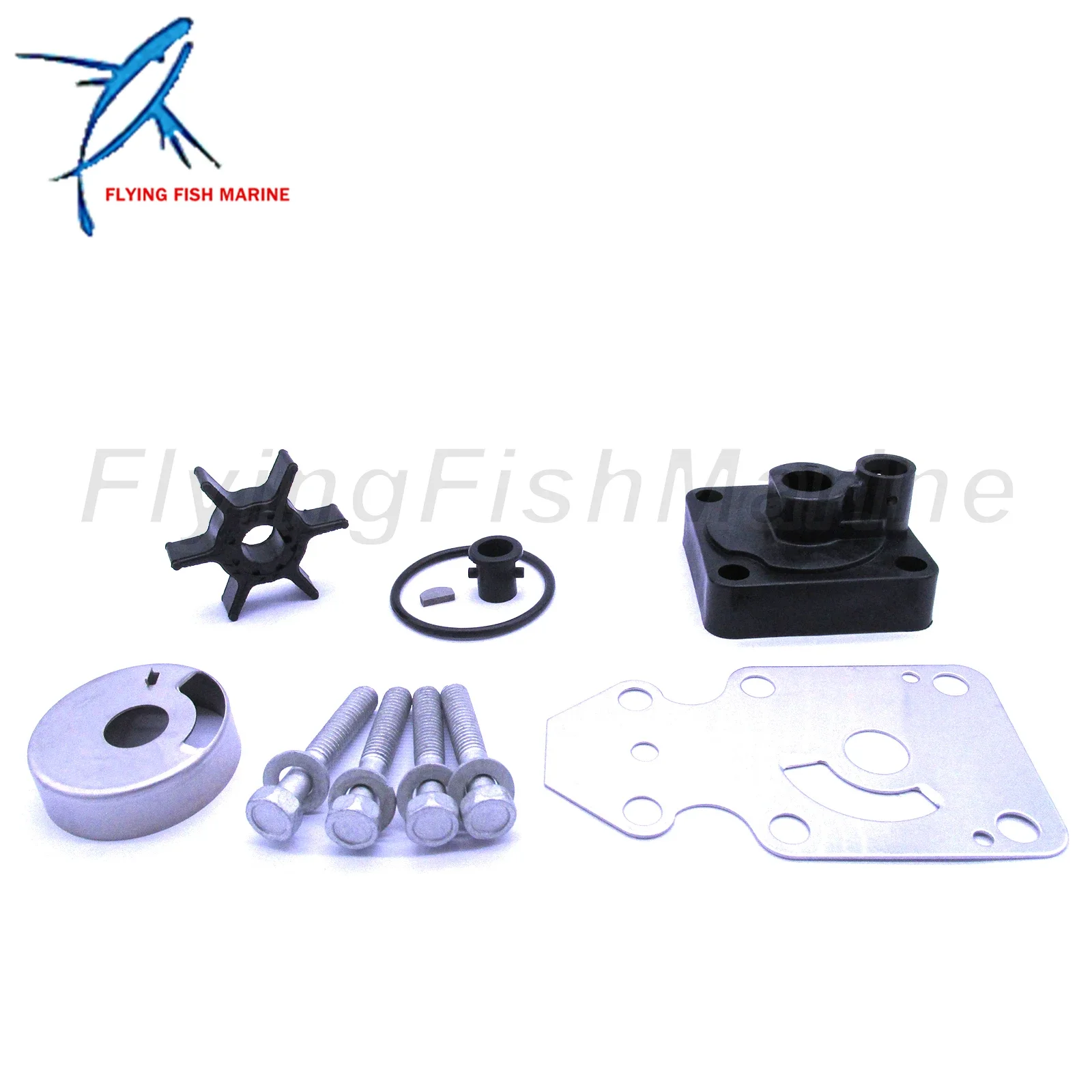 Water Pump Impeller Repair Kit 63V-W0078-00 for Yamaha F15 15hp 4-stroke Outboard Motors