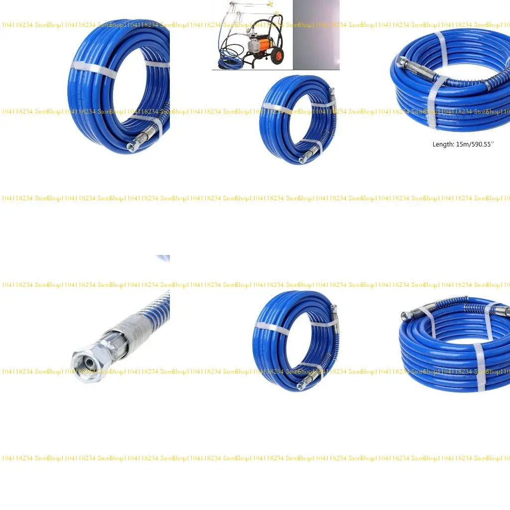 

P9FB 15m Airless Paint Hose Tube Pipe 3000PSI Sprayer Fiber For Sprayer New